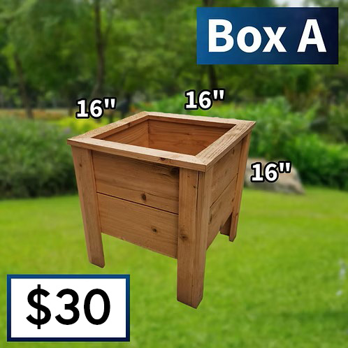 Box A 3 Picket Planter with Pricing